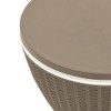 vidaXL Ice Cooler Table Light Brown Polypropylene Medium Convertible