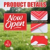BrightRow 3 Pcs Now Open Yard Signs Double-sided 15.7 x
