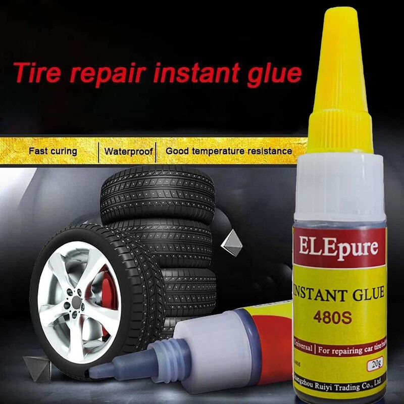 Black Tire Repair Glue Rubber Strong Adhesive Bonding for Sidewall