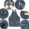Jeanerlor Cotton Denim Cross Back Work Jean Apron with 5
