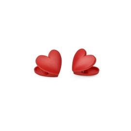 LEGAMI Set of 6 Clips for Sealing Packs, 4.5 x 4 cm, Hearts, Plastic, Heart, One Size