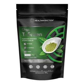 HEALTHADDICTION - Shot Termognico T Green con L-Carnitina, T Verde y Cromo - Potencia tu Energa con un Delicioso Sabor a Limn - Ideal para tu Rutina  