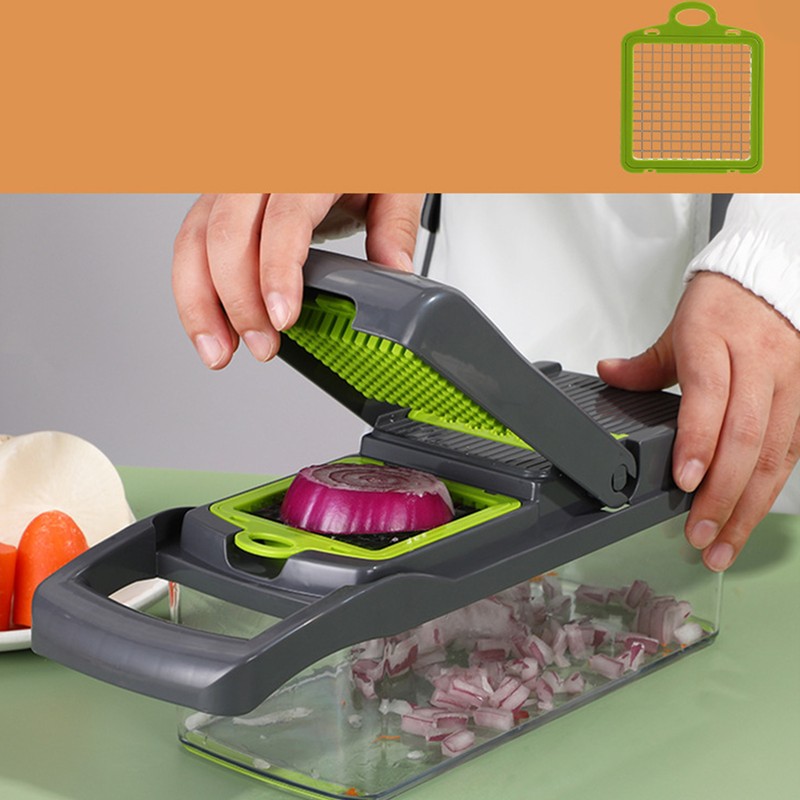 15PCS Multifunctional Food Chopper Vegetable Dicer Cutter for Home Kitchen