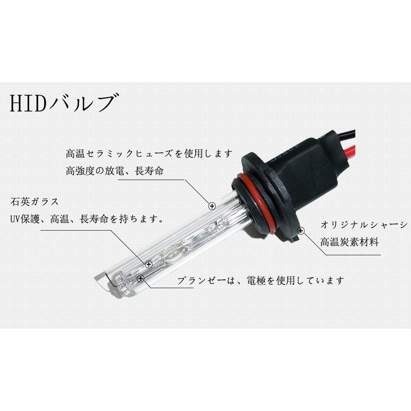 e-auto fun 55W HB4 HID Bulb, 6000K Headlight, Set of