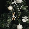 10pcs Mini Wooden Christmas Sleigh Ornaments, Rustic Ski Christmas Ornament,