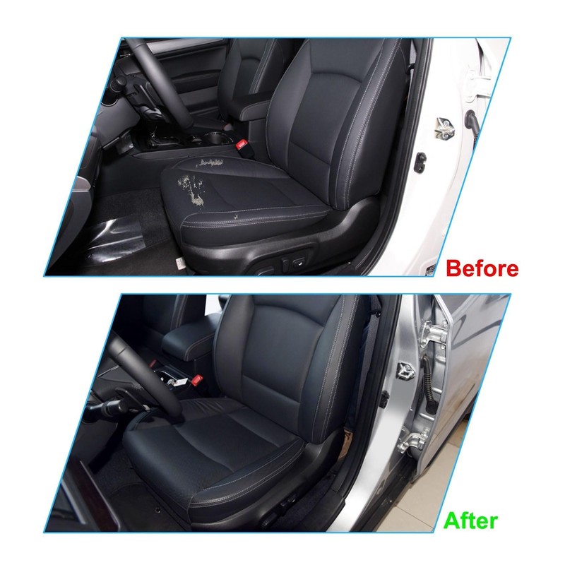Priprilod Black Perforated Leather with Black Stitching Driver Side Bottom