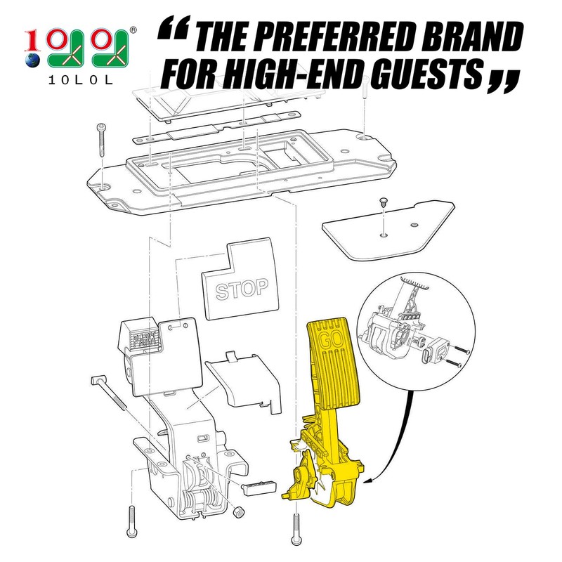 10L0L Golf Cart Park Brake Release Fits for Club Car