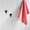 Kichvoe 2Pcs Black Curtain Tiebacks Wall Hooks - Zinc Alloy
