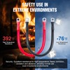 ECO-WORTHY 2AWG Battery Cable with 5/16'' Lug Terminals 12inch Cables