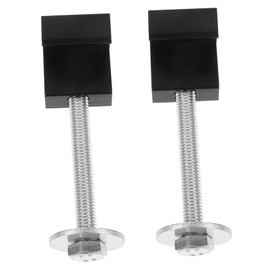 FELTECHELECTR 2pcs Aluminum Alloy J Hooks Truck Tool Box Mounting Clamps Secure Fit for Toolboxes Prevents Shifting Compatible with Various Pickup Trucks