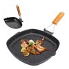 Frying Pan Outdoor Household Folding Beech Handle Energy Saving Non