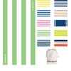 BONDI BEAR Sand Free Beach Towel (Lime Zest, 160x80)