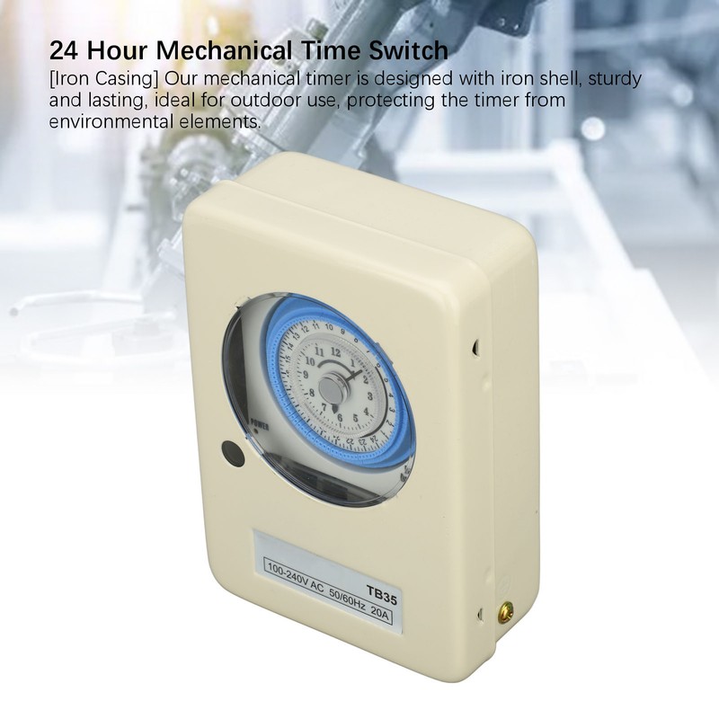 Mechanical Time Switch TB35N SPST 24 Hour 15 Minute Interval
