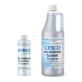 Cesco Solutions All-Purpose Concentrated Hydrogen Peroxide Cleaner 7.8% - Multi-Purpose Cleaner – Spot & Stain Remover – Ideal for Grout and bathrooms, Heavy Grease, Dirt and Oil Stains (4oz)