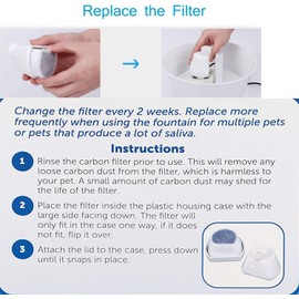 8 Packs Replacement Charcoal Filters for PetSafe Drinkwell Avalon,Pagoda,Sedona,1.8 3.7 7.5 Litre,Butterfly,Stainless 360,Streamside,Seaside Stainless Pet Water Fountain