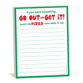 Guajolote Prints Pizza Notepad, 4 x 5.25-inches
