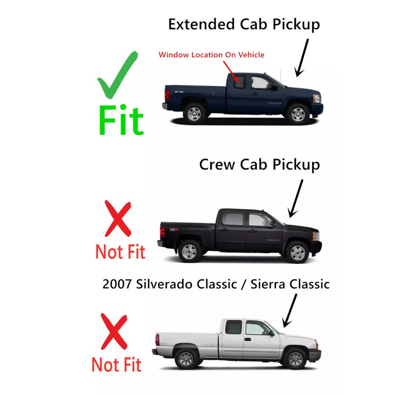 NAGD Fits 07-13 Chevy Silverado/ GMC Sierra 2D EXT Passenger