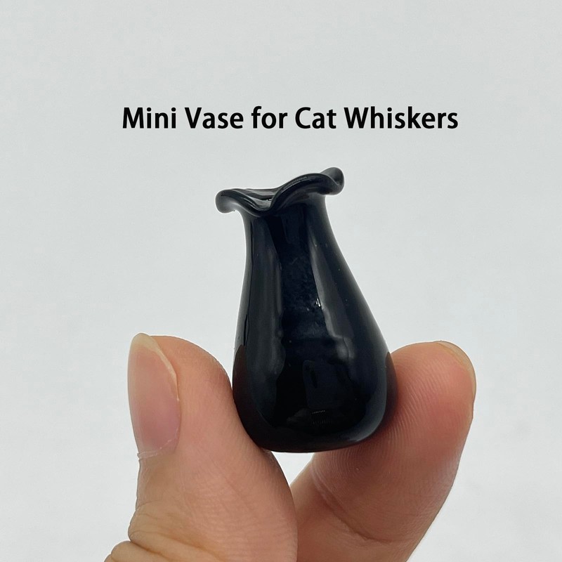 SPANSEE 2 PCS Cat Whisker Vase, Tiny Vase for Decor,