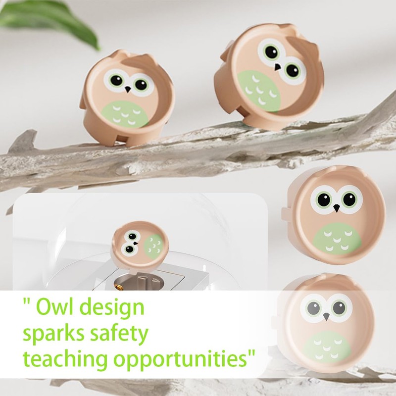4 Sockets Child Safety Socket, Owl Child Safety Socket, Removable