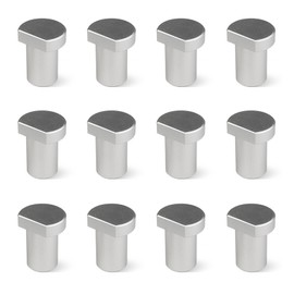 Pack of 12 Clamping Jaws for Flat Clamping I Aluminium Alloy Bench Clamp for Flat Clamping on All Tables with 20 mm Holes (20 mm, Silver)