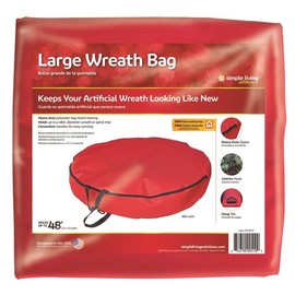 Northlight 48" Premium Red Christmas Wreath Storage Bag
