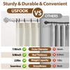 Curtain Rod 32 to 58 Inches (2.6-4.8ft), USFOOK 7/8 inch