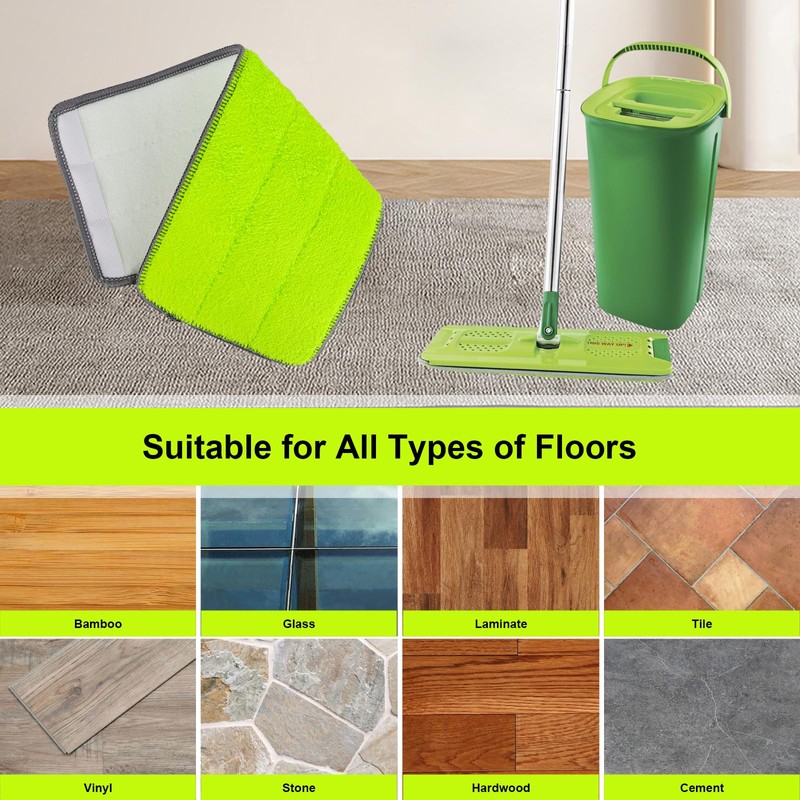 Microfiber Mop Pads for Libman Rinse 'n Wring Mop and