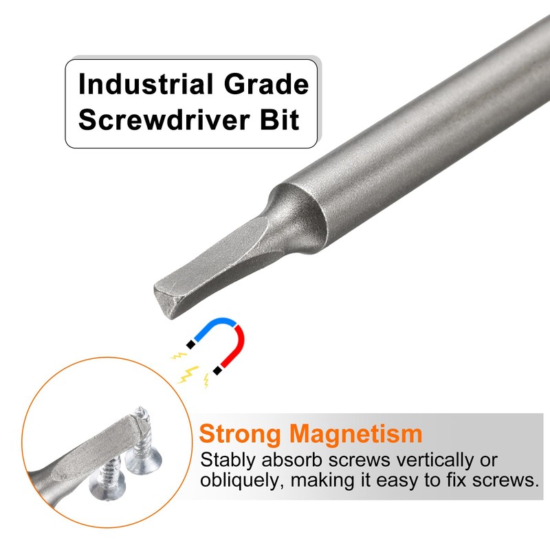 sourcing map 5pcs Magnetic Triangle Screwdriver Bit TA23 1/4" Hex