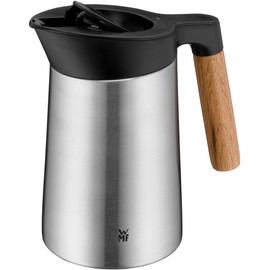 WMF Kineo Double-Walled Insulated Jug 0.6 L, Stainless Steel Thermos Flask with Click Closure, Coffee Pot Keeps Drinks Warm for 12 Hours and Cold for 24 Hours, Matte