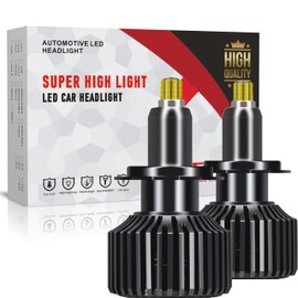 Bombillas LED H7 3D 360° para faros de coche,alta potencia,100W,40000LM, 6000K, IP68 a prueba de agua, para faros antiniebla H1, H8, H9, H11, 9005, 9006, 9012,Plug & Play,2PCS (9006)