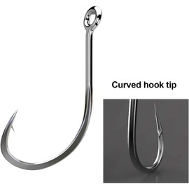 WADY Anzuelos de Pesca Anzuelos de Pesca en el Mar Mixtos 1000 Uds anzuelos anzuelos con púas 10 tamaños anzuelos de Pesca de Acero al Carbono con Caja de Almacenamiento portátil