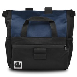 Saber Chalk Pot | Navy Blue | Bouldering Bucket | Magnetic Closure | Zippered Storage Pockets | Brush Holder Loops | Rock Climbing, Weightlifting, Gym, Crossfit, Gymnastics