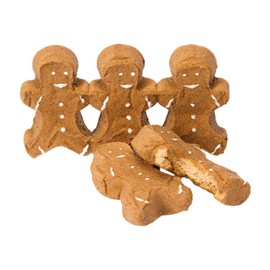 Gingerbread Peeps Candy Christmas Marshmallows, Holiday Desserts, Colorful Sugar Coated Character Shaped, Pack of 3, 9 Total