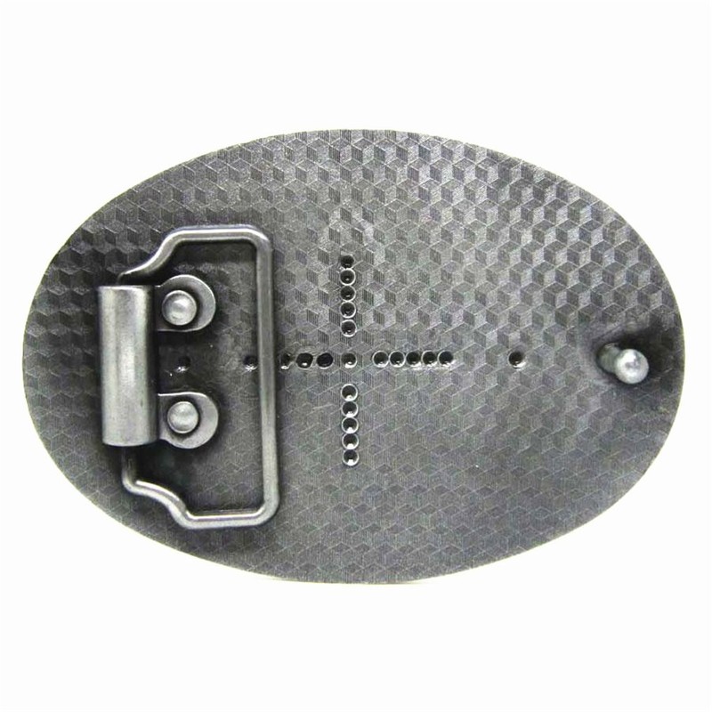 MASOP VOGU Antique Engraved Flower Solid Metal Belt Buckle Men