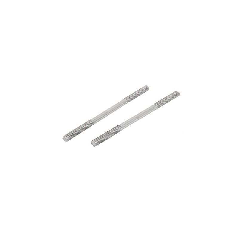 Sourcingmap M4x80mm 304 Stainless Steel Double End Threaded Stud Screw