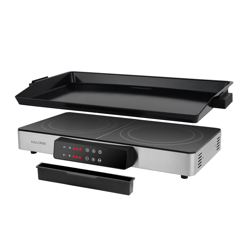 Kalorik Electric Griddle & Double Burner Cooktop MAXX Series 2-in-1