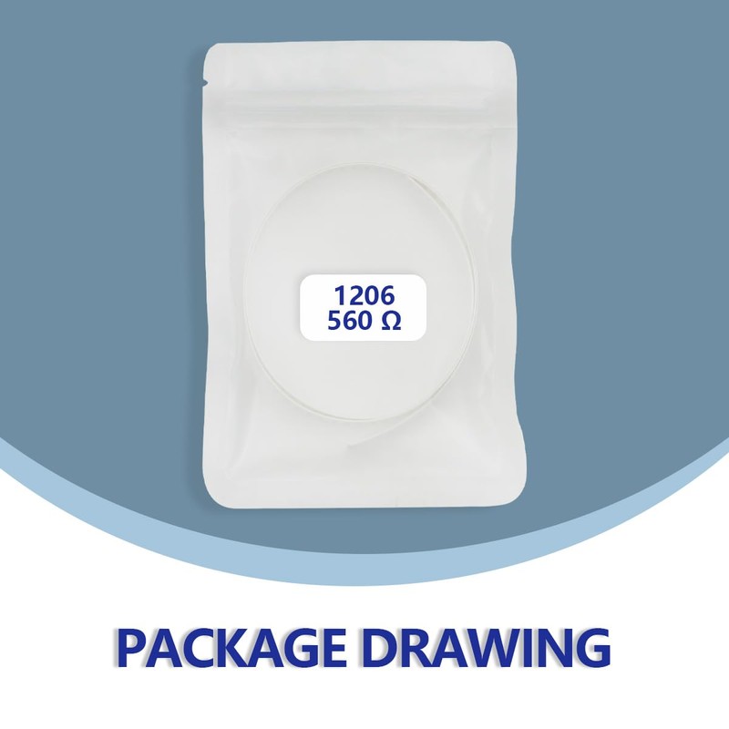 Innfeeltech 150pcs high quality SMD Resistor Kit 1206 1/4W 560