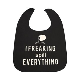 XdealCozyxc Adult Bibs for Women Men, 23 X 17 Inch Waterproof Washable Bibs for Adults