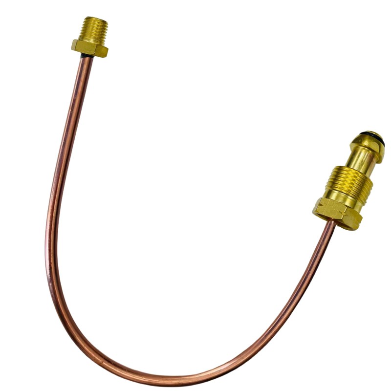 MCAMPAS 15 Inch Propane Regulator Copper Pigtail POL x 1/4"NPT