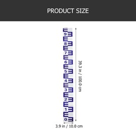 Homoyoyo One Meter Water Depth Water Level Scale Observation Self-adhesive Water Level Scale Water Gauge Measuring Tool Waterproof Stickers Water Scale Gauge Altimeter Film Marine
