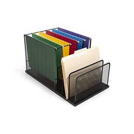 TRU RED TR57536 4 Compartment Wire Mesh File Organizer