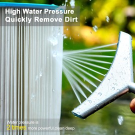 Kaviar Pool Filter Cleaner,Filter Cartridge Cleaner, Powerful Pool Filter Cleaner Tool,Removes Leaves, Debris and Dirt in Seconds from Your Pool,Spa or Hot Tub Filter Cartridge