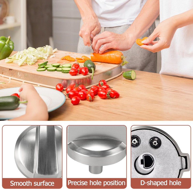 Funmit 5 Pack WB03X25796 Heavy Duty Burner Knob Exact Compatible