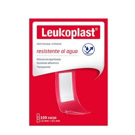 Leukoplast Leukoplast Resistente Al Agua Transparente 19x65mm Pz X 100 Unds, color Transparente, 1 count, pack of/paquete de