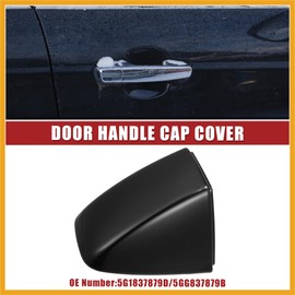 Partuto Door Handle Cap Cover Replacement Fit for VW Golf - 1 Pcs Black Replacement