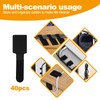 40 PCS Self Adhesive Hook and Loop Cable Ties with