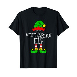 The Vegetarian Elf Funny Family Matching Christmas T-Shirt