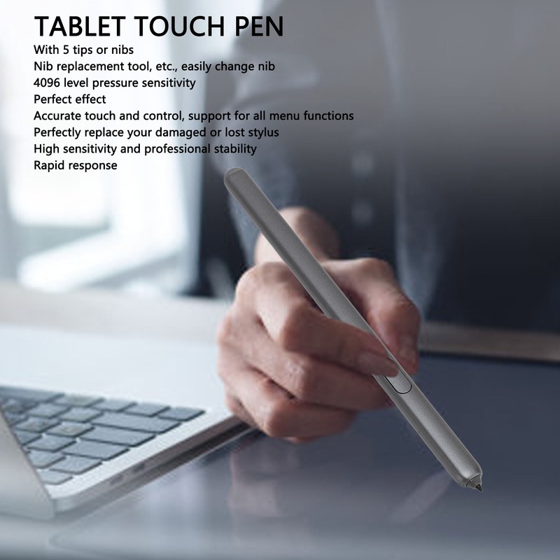 Tablet Stylus Touchscreen Replacement Touch Pen with 5 Tips Nibs