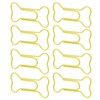 100pcs Colored Dog Bone Shape Paper Clips Black Lightweight Notebook