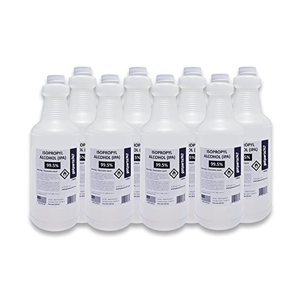 USP Grade Isopropyl Alcohol 99.5+% - 8 x 1000 ml